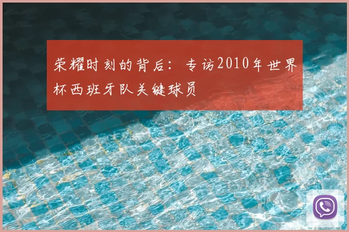 荣耀时刻的背后:专访2010年世界杯西班牙队关键球员