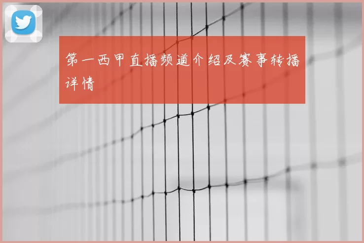 第一西甲直播频道介绍及赛事转播详情